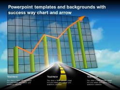 Powerpoint templates and backgrounds with success way chart and arrow