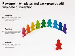 Powerpoint templates and backgrounds with welcome or reception