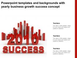 Powerpoint templates and backgrounds with yearly business growth success concept