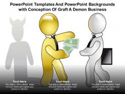 Powerpoint templates and powerpoint backgrounds with conception of graft a demon business