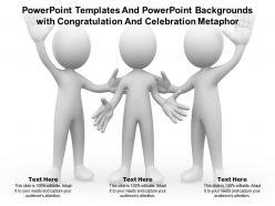 Powerpoint templates and powerpoint backgrounds with congratulation and celebration metaphor