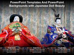 Powerpoint templates and powerpoint backgrounds with japanese doll beauty