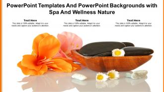 Powerpoint templates and powerpoint backgrounds with spa and wellness nature