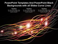 Powerpoint Templates And Powerpoint Black Backgrounds With All Slides Curve Lines