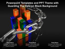 Powerpoint templates and ppt theme with guarding the data on black background