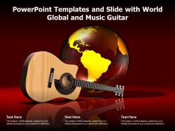 Powerpoint Templates And Slide With World Global And Music Guitar