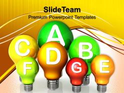 Powerpoint templates for education energy efficiency concept process ppt slides