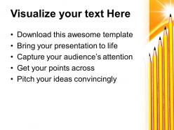 Powerpoint templates for education group of pencils ppt process