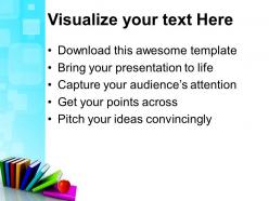 Powerpoint templates for school colorful books success ppt slides