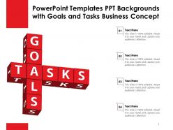 Powerpoint templates ppt backgrounds with goals and tasks business concept