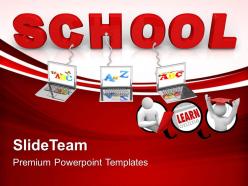 Powerpoint Templates Training Wired To School Children Teamwork Ppt Backgrounds