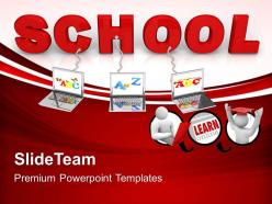 Powerpoint templates training wired to school children teamwork ppt backgrounds