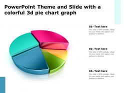 Powerpoint Theme And Slide With A Colorful 3d Pie Chart Graph
