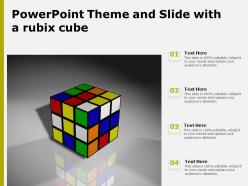 Powerpoint theme and slide with a rubix cube