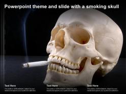 Powerpoint theme and slide with a smoking skull ppt powerpoint