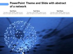 Powerpoint theme and slide with abstract of a network