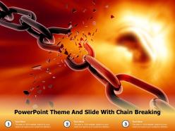 Powerpoint theme and slide with chain breaking