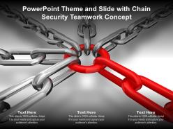 Powerpoint theme and slide with chain security teamwork concept