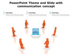 Powerpoint Theme And Slide With Communication Concept