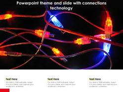 Powerpoint theme and slide with connections technology