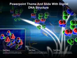 Powerpoint theme and slide with digital dna structure