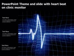 Powerpoint Theme And Slide With Heart Beat On Clinic Monitor