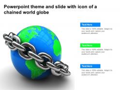Powerpoint Theme And Slide With Icon Of A Chained World Globe