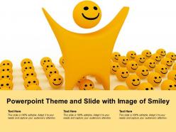 Powerpoint theme and slide with image of smiley