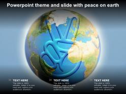 Powerpoint theme and slide with peace on earth