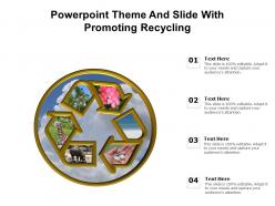 Powerpoint Theme And Slide With Promoting Recycling