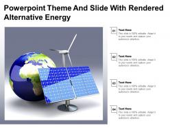 Powerpoint Theme And Slide With Rendered Alternative Energy
