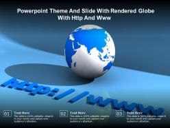 Powerpoint theme and slide with rendered globe with http and www