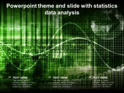 Powerpoint theme and slide with statistics data analysis