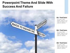 Powerpoint Theme And Slide With Success And Failure