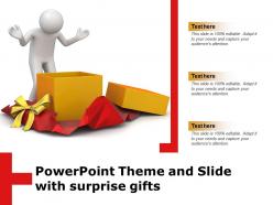 Powerpoint theme and slide with surprise gifts
