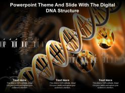 Powerpoint theme and slide with the digital dna structure