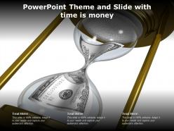 Powerpoint theme and slide with time is money