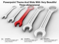 Powerpoint theme and slide with very beautiful three dimensional