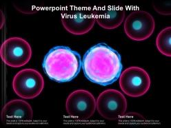 Powerpoint Theme And Slide With Virus Leukemia