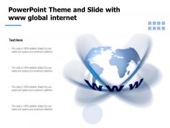 Powerpoint theme and slide with www global internet