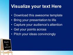Powerpoint training templates back to school future education ppt slides