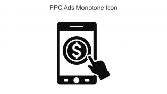 PPC Ads Monotone Icon In Powerpoint Pptx Png And Editable Eps Format