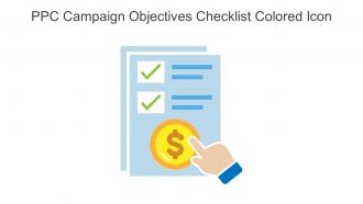 PPC Campaign Objectives Checklist Colored Icon In Powerpoint Pptx Png And Editable Eps Format