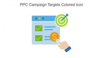 PPC Campaign Targets Colored Icon In Powerpoint Pptx Png And Editable Eps Format