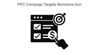 PPC Campaign Targets Monotone Icon In Powerpoint Pptx Png And Editable Eps Format