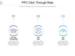 Ppc click through rate ppt powerpoint presentation infographics icon cpb