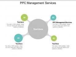Ppc management services ppt powerpoint presentation outline influencers cpb