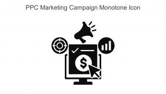 PPC Marketing Campaign Monotone Icon In Powerpoint Pptx Png And Editable Eps Format