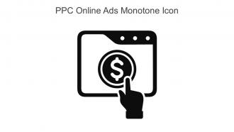 PPC Online Ads Monotone Icon In Powerpoint Pptx Png And Editable Eps Format