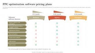 PPC Optimization Software Pricing Plans Pay Per Click Marketing Strategies